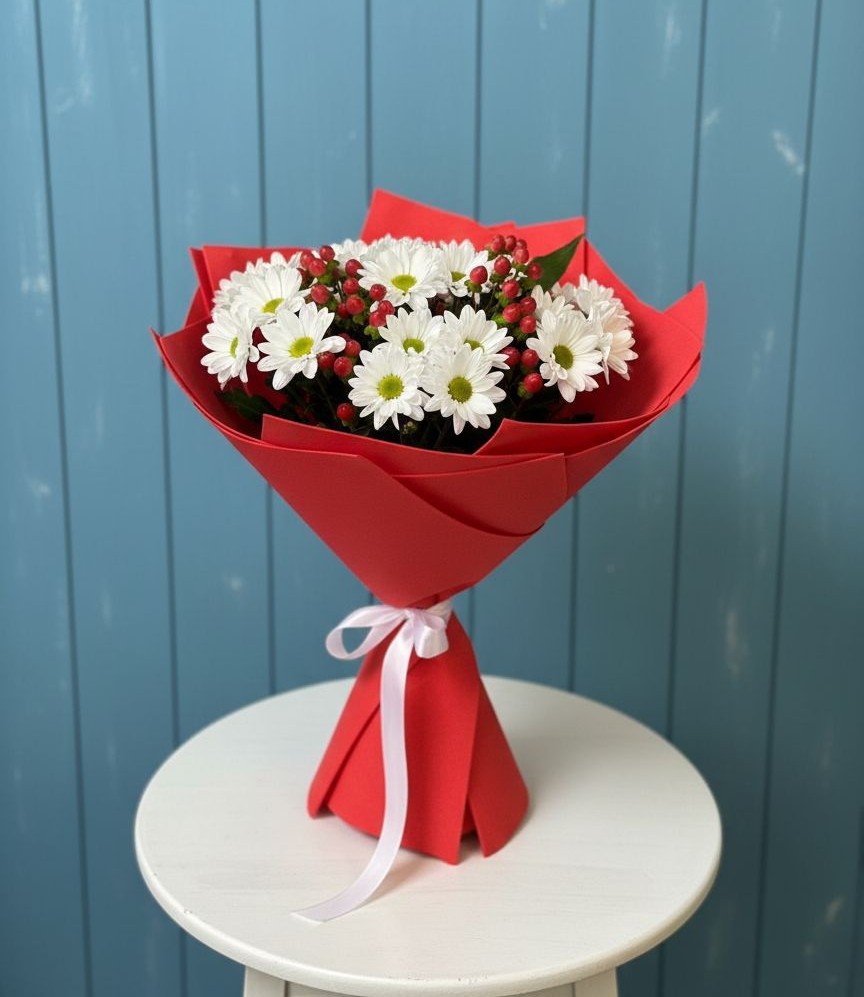 Букет цветов из: Хризантемы в Шангале