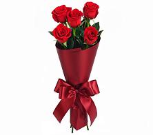 Букет 5 Красных роз Эдлесс Лав в Шангале