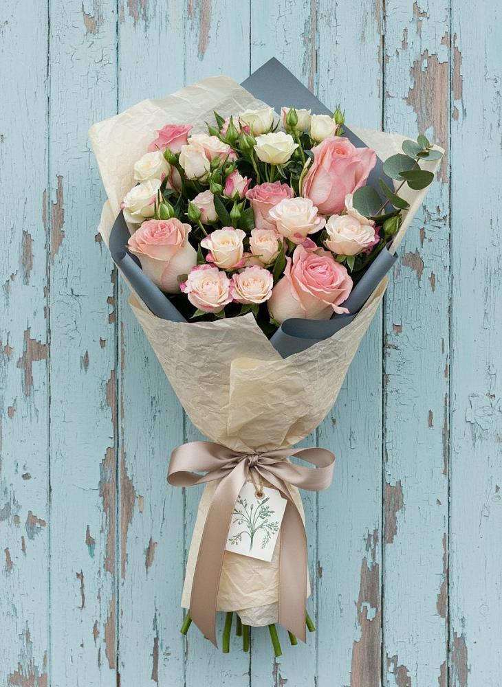 Букет цветов из: Розы в Шангале