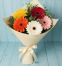 Букет цветов из:  Герберы #REPLACE_PRED# Шангале