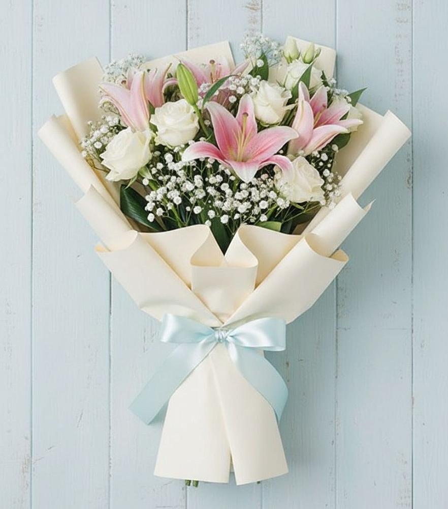 Букет цветов из: Лилии в Шангале