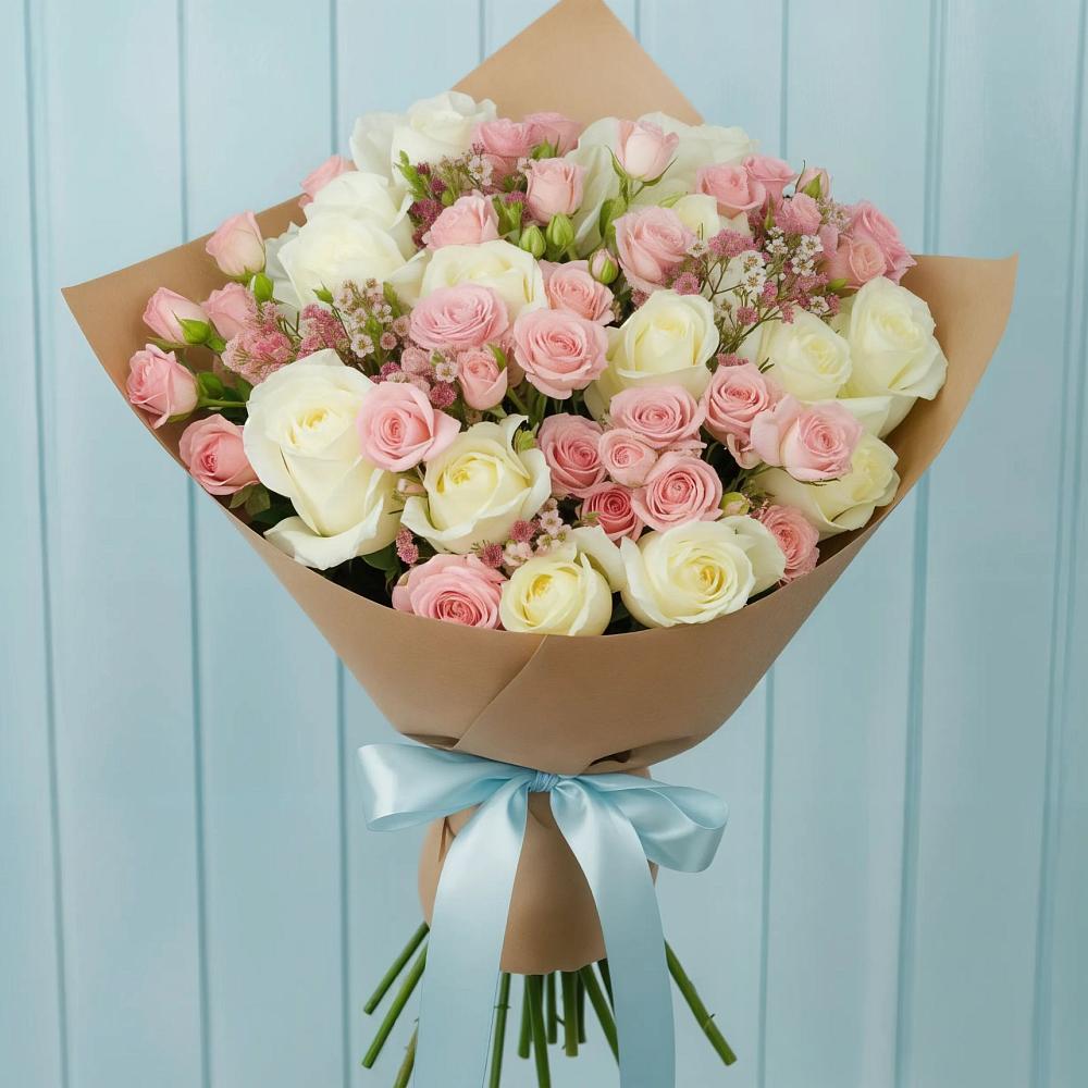 Букет цветов из: Розы в Шангале