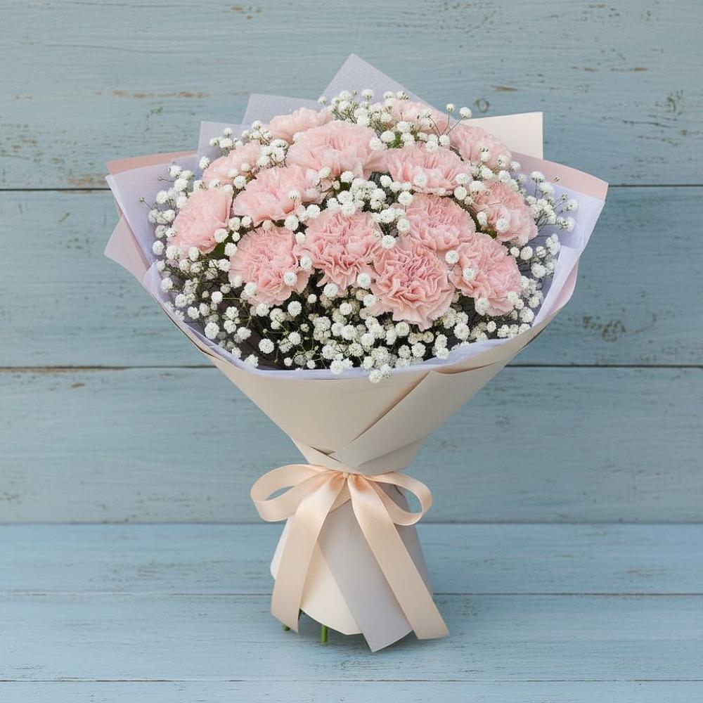 Букет цветов из: Гвоздики в Шангале