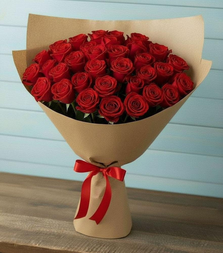 Букет Красные розы Милано в Шангале