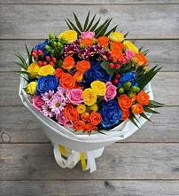 Букет цветов из:  Розы и Хризантемы #REPLACE_PRED# Шангале