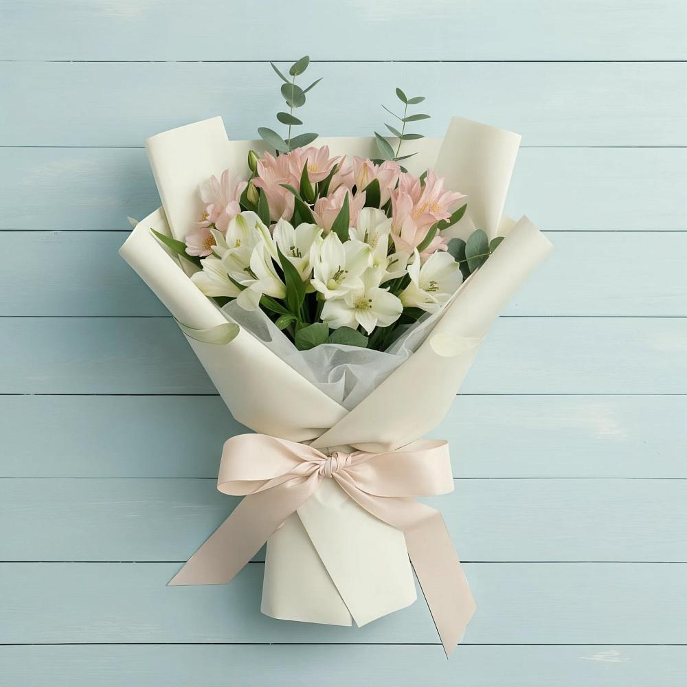 Букет цветов из: Альстромерии в Шангале