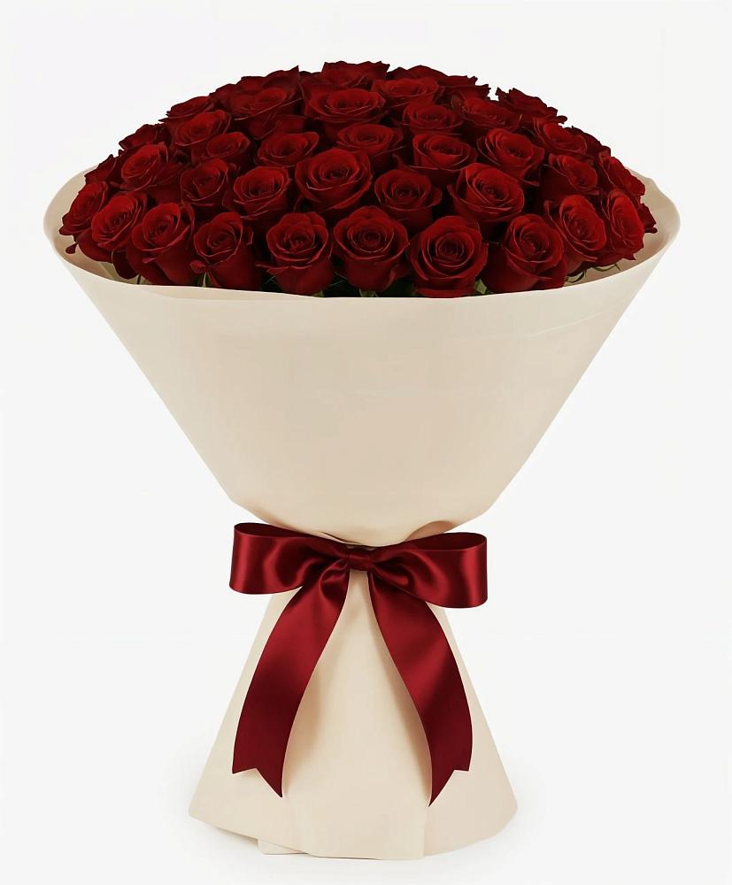 Букет 101 Бордовая роза Блэк Бакарра в Шангале